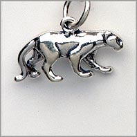 Cougar Panther Big Cat Charm