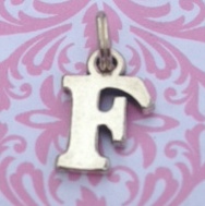 Letter F Charm