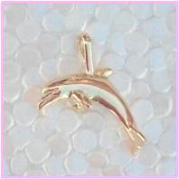 Dolphin Charm 14k Y Gold