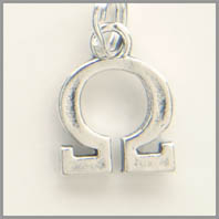 Greek Letter Omega Charm