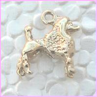 Poodle Charm - Toy 14k YGold
