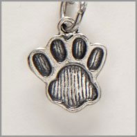 Dog Charm - Paw Print Medium