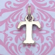 Letter T Charm