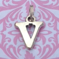 Letter V Charm