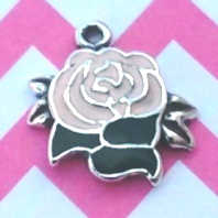 Flower Charm - Pink Rose