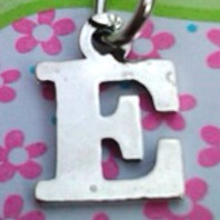 Letter E Charm - Petite