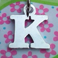 Letter K Charm - Petite