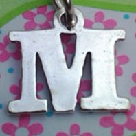 Letter M Charm - Petite