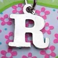 Letter R Charm - Petite