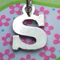 Letter S Charm - Petite