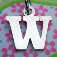 Letter W Charm - Petite