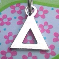 Greek Letter Delta Charm - Petite