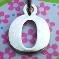 Greek Letter Omicron Charm - Petite