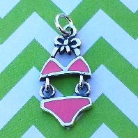 Bikini Charm with Pink Enamel - mvbl