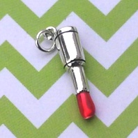 Lipstick Charm with Red Enamel