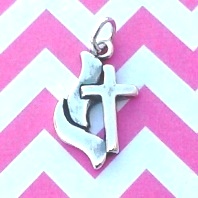 Methodist Cross Charm