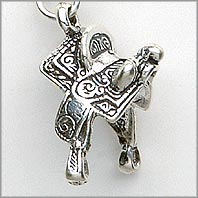 Horse - Western Saddle Charm