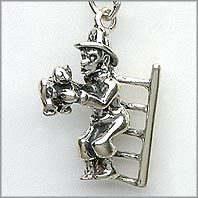 Fireman Charm on Ladder