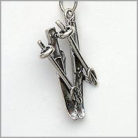 Skis & Poles Charm