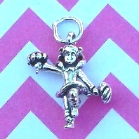 Cheerleader Charm - small w/pom poms