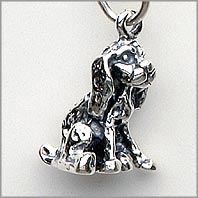 Cocker Spaniel Dog Charm Sitting