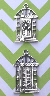 Door with Wreath Charm