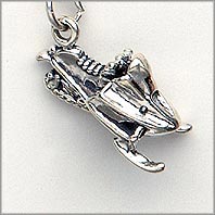 Snowmobile Charm