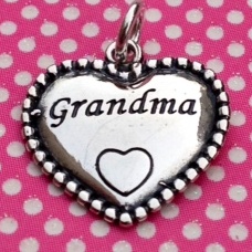 Heart Charm - Grandma