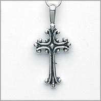 Cross Charm - Fancy scroll