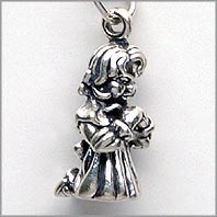 Girl Praying Charm