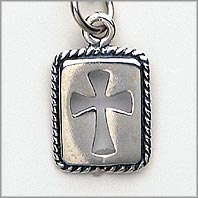 Cross  Charm - Rectangle CutOut