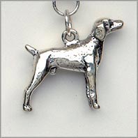 Hunting German Pointer Dog Charm