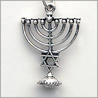 Jewish Charm - Menorah, large